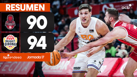 Resumen Casademont Zaragoza 90 - Bàsquet Girona 94 (J17)