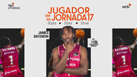 James Batemon repite como Jugador de la Jornada